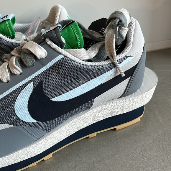 Nike x CLOT x sacai LDWaffle KOD2 Cool Grey Sneakers - Picture 9 of 12